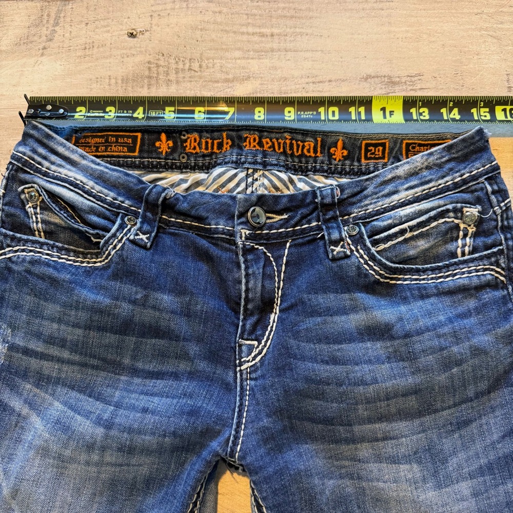 Rock Revival Charlotte Easy Bootcut Jeans Blue Size 29 - Picture 11 of 13